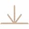 Ekena Millwork Saratoga Smooth Timber Gable Bracket, Douglas Fir, 108"W x 72"H x 3 1/2"D x 5 1/2"F, 16/12 Pitch GBW108X72X0406SAR00SDF - alternate 1